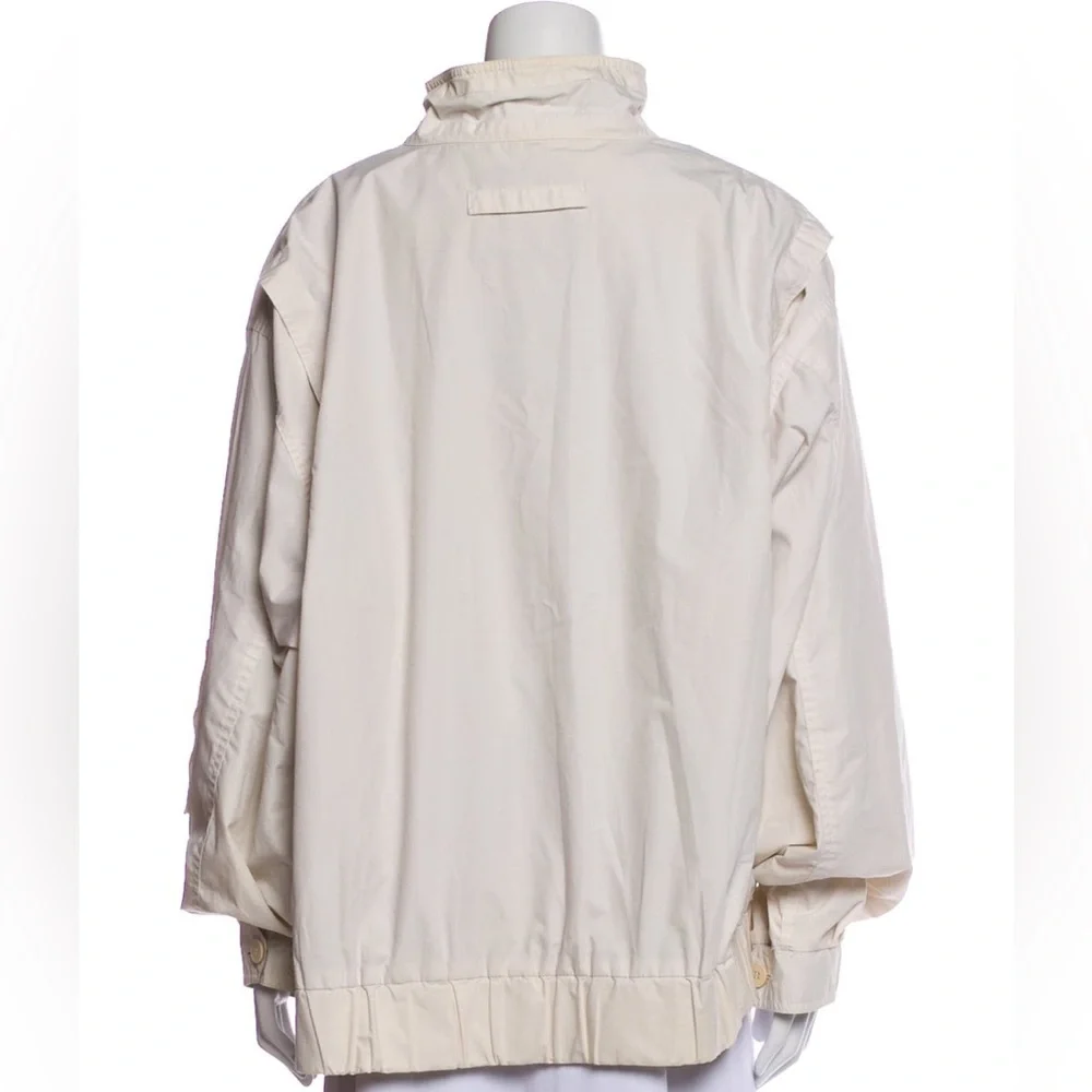 London Fog Bomber Jacket size Large in neutral beige